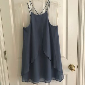 BCBG blue flowy dress